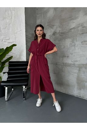 لباس زرشکی زنانه بافتنی Elif Özbey Butik - کد 905815231
