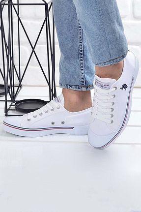 کفش اسنیکر سفید زنانه بند دار U.S. Polo Assn. - کد 904232682