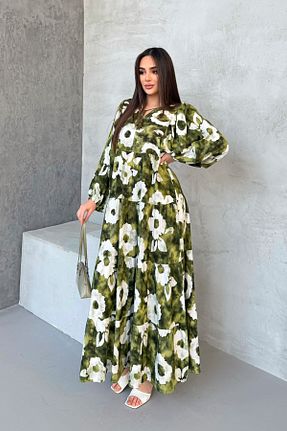 لباس حجاب سبز زنانه اورسایز ASEDE - کد 904236970