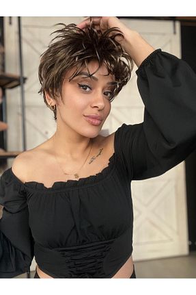 کلاه گیس قهوه ای زنانه Suzan Peruk - کد 904229436