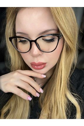 عینک محافظ نور آبی رنگی زنانه 56 HMG Aksesuar - کد 904236565