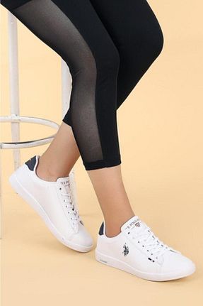 کفش اسنیکر سفید زنانه بند دار U.S. Polo Assn. - کد 904232505