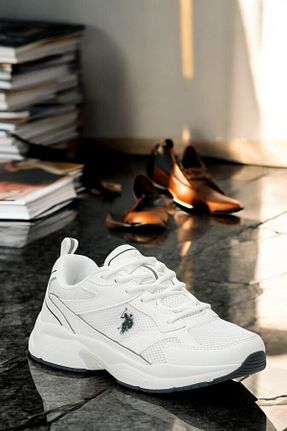 کفش دو و میدانی و تمرینی سفید زنانه U.S. Polo Assn. - کد 905472659