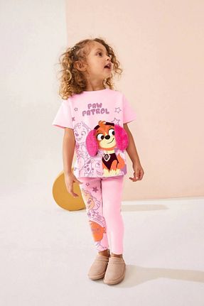 ست بالاتنه و پائین تنه صورتی بچه گانه بافتنی Daisy Dolly - کد 905472416