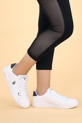 کفش اسنیکر سفید زنانه بند دار U.S. Polo Assn. - کد 904232505