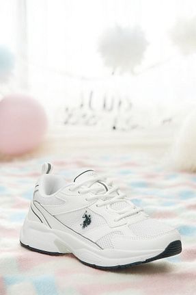 کفش اسنیکر سفید زنانه بند دار U.S. Polo Assn. - کد 904231313