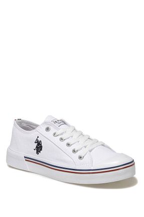کفش اسنیکر سفید زنانه پارچه ای U.S. Polo Assn. - کد 904234261