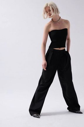 بادی مشکی زنانه Straplez fevien - کد 905475425