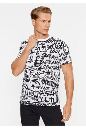 تیشرت سفید مردانه رگولار VERSACE JEANS COUTURE - کد 889591446