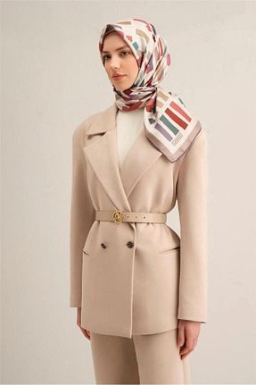 روسری قهوه ای İpek Tivil Armine - کد 904239344