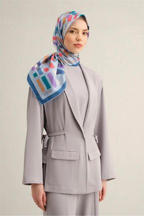 روسری سرمه ای İpek Tivil Armine - کد 904239257