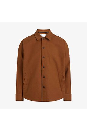پیراهن قهوه ای مردانه Relaxed Calvin Klein - کد 905498137
