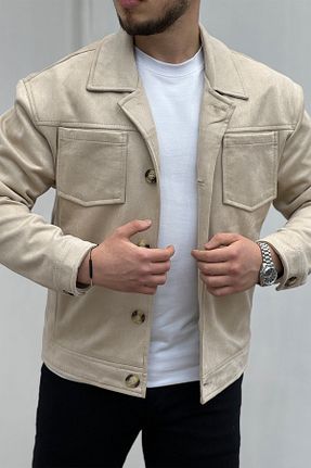 کت بژ مردانه رگولار Moderk - کد 904264183