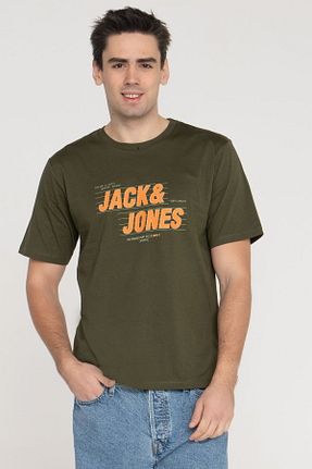 تیشرت خاکی مردانه رگولار Jack & Jones - کد 904295940