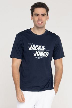 تیشرت سرمه ای مردانه رگولار Jack & Jones - کد 886399428