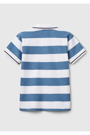 پولوشرت آبی بچه گانه حوله United Colors of Benetton - کد 904301287