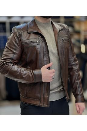 کاپشن قهوه ای مردانه رگولار SAVARA - کد 878712944