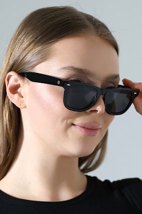 عینک آفتابی سفید زنانه UV400 Eyesofia - کد 743115086