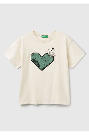 تیشرت بژ بچه گانه رگولار United Colors of Benetton - کد 904301713