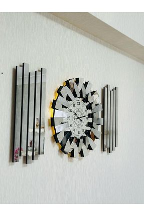 ساعت دیواری طوسی 50 x 100 Pey Aksesuar - کد 904307967