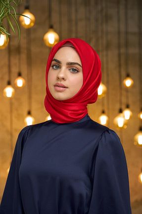 روسری قرمز İpek Vual İpekhan - کد 832686243
