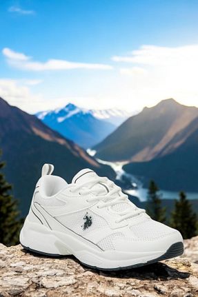 کفش پیاده روی سفید زنانه میکروفیبر U.S. Polo Assn. - کد 905588722