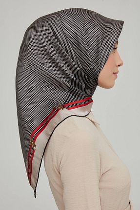 روسری سفید کرپ ساتن ابریشم Armine - کد 269463506