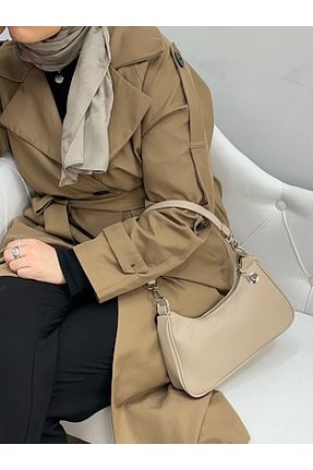 کیف دوشی بژ زنانه چرم مصنوعی ESNASTORE - کد 902927111