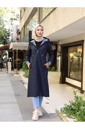 ترنچکت سرمه ای زنانه پنبه پلی استر HARMONY GLOBAL - کد 902364832
