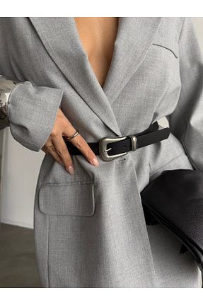 کمربند مشکی زنانه چرم مصنوعی Salpo Polimer Salpa - کد 904319041