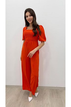 سرهمی نارنجی زنانه آستین کوتاه Nazline - کد 904329075