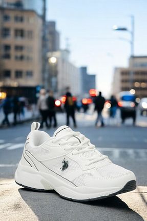 کفش اسنیکر سفید زنانه بند دار U.S. Polo Assn. - کد 904316893