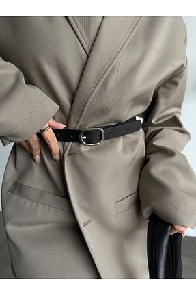 کمربند مشکی زنانه چرم مصنوعی Salpo Polimer Salpa - کد 904327389
