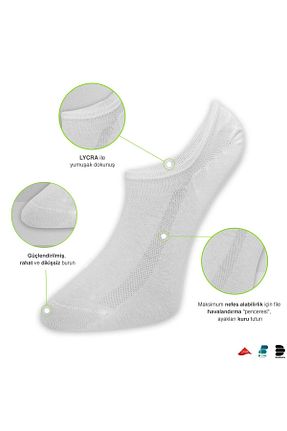 جوراب سفید زنانه پنبه ای DuraSocks - کد 699313193