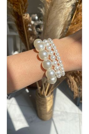 دستبند جواهر بژ زنانه Parrio - کد 904373001