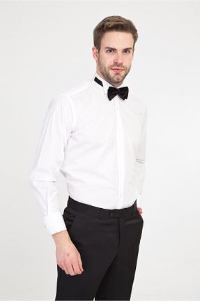 پیراهن سفید مردانه رگولار Kiğılı - کد 35746731