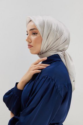 روسری بژ پلی استر Silk Home - کد 775772163