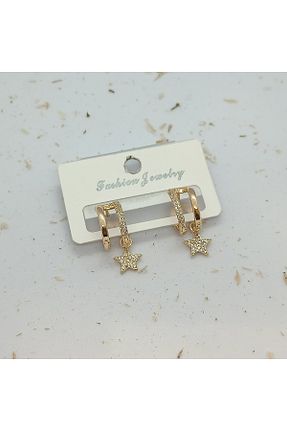 گوشواره استیل (فولاد) طوسی استیل (فولاد) FASHİON JEWELRY - کد 904341922