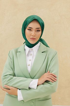 روسری سبز پلی استر Silk Home - کد 775772027