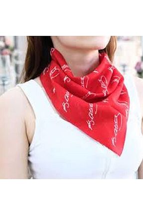 دستمال گردن قرمز زنانه پنبه ای YuChic - کد 925954143