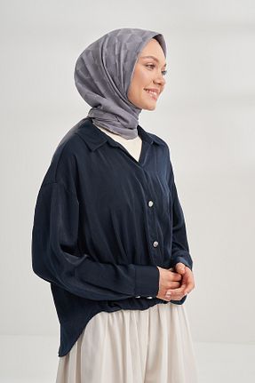 روسری طوسی پلی استر ARMANDA - کد 904354078
