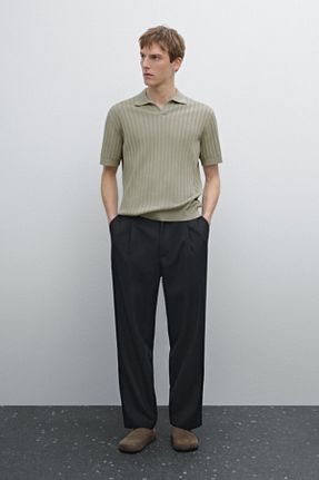 تیشرت سبز مردانه رگولار Massimo Dutti - کد 905713952