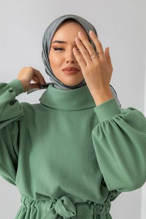 روسری سبز پلی استر Silk Home - کد 381536065