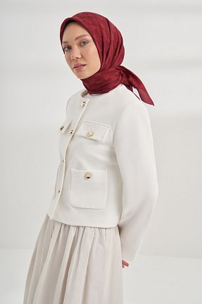 روسری زرشکی پلی استر ARMANDA - کد 904354496