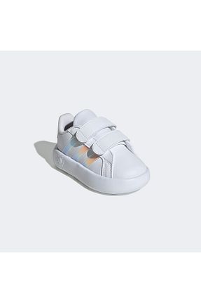 کفش اسنیکر سفید بچه گانه چسبی adidas - کد 798422992