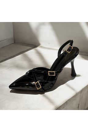 کفش استایلیتو مشکی پاشنه نازک runa shoes - کد 857982377