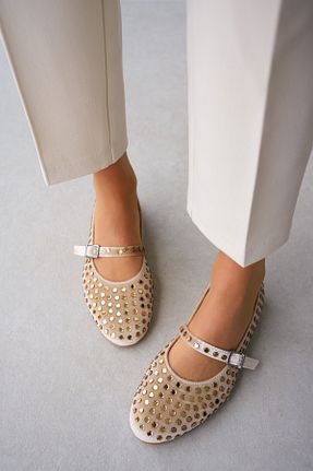 بابت بژ زنانه چرم مصنوعی selinshoes - کد 904411633