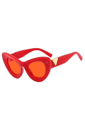 عینک آفتابی قرمز زنانه UV400 Toz Vintage - کد 323033883