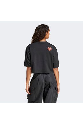 تیشرت مشکی زنانه رگولار adidas - کد 900963513