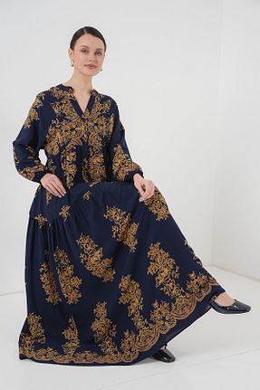 لباس حجاب آبی زنانه رگولار Bigdart - کد 834473604